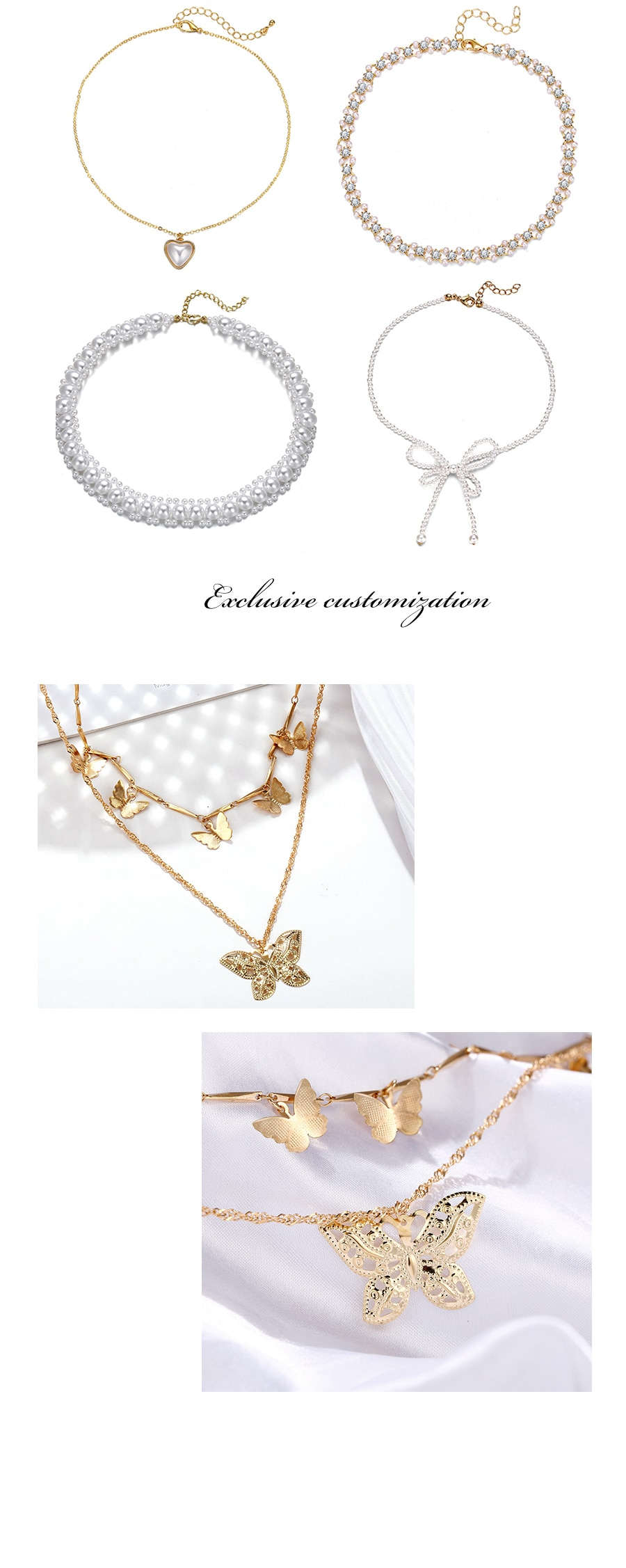 Elegant Flower Pearl Choker Necklaces Elegant Flower Pearl Choker Necklaces