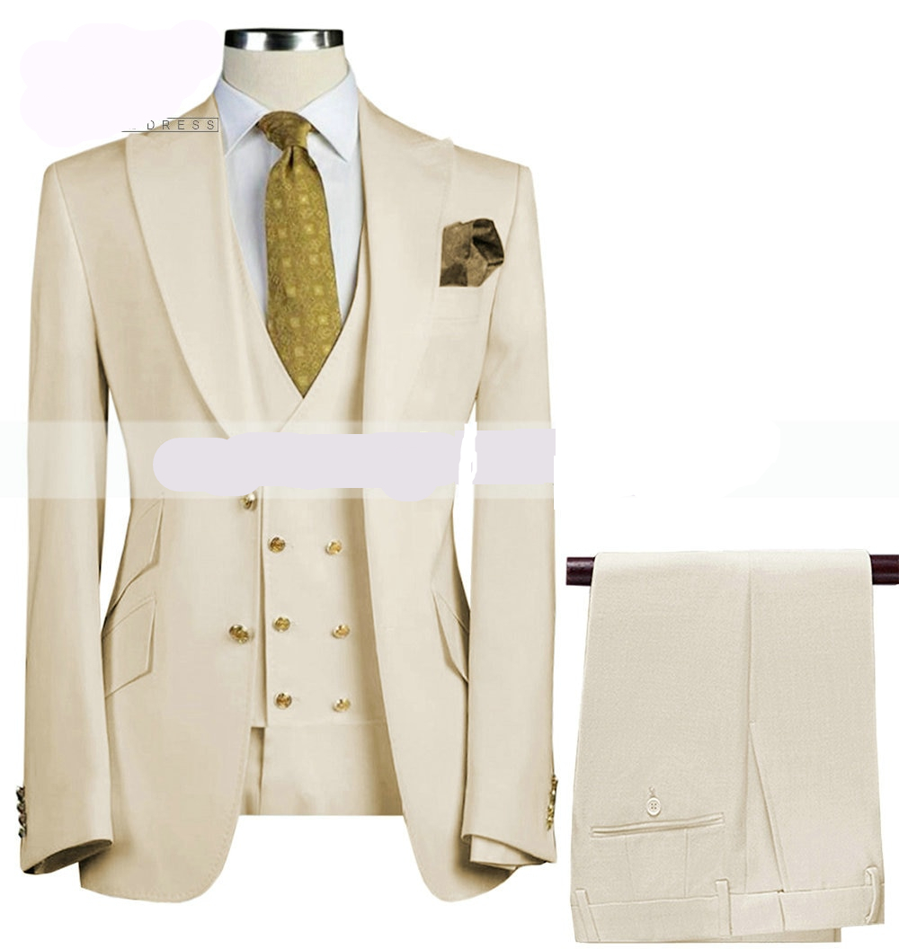 3 Pieces Slim Fit Business Men's Suit 3 Pieces Slim Fit Business Men's Suit