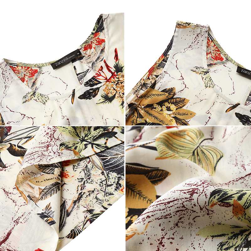 Sleeveless Floral Print Vestido Sleeveless Floral Print Vestido