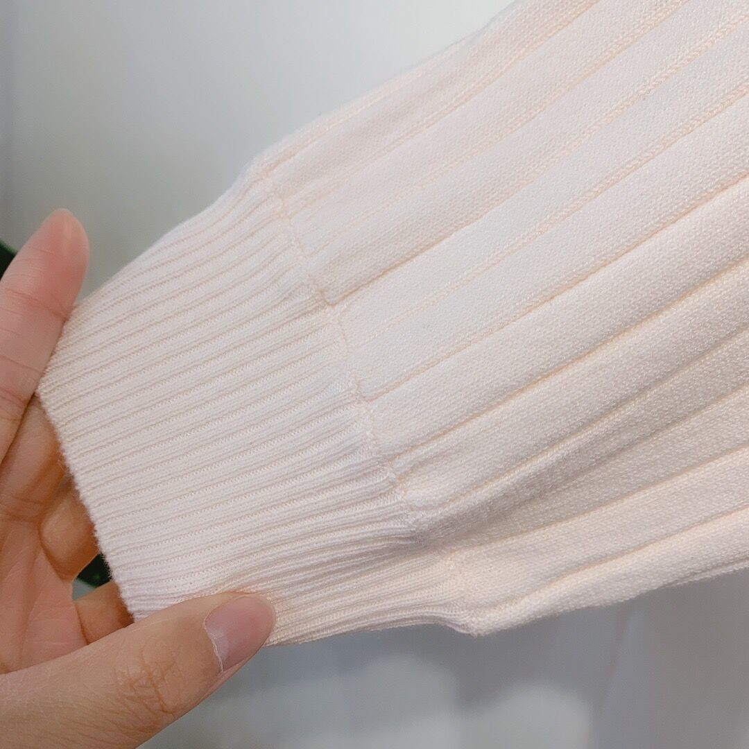 French long slim slim fringed knit short sleeve dress French long slim slim fringed knit short sleeve dress