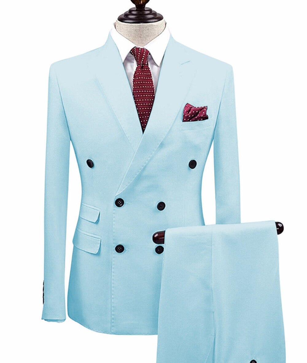 2 Pieces Men's Suit Slim Fit 2 Pieces Men's Suit Slim Fit