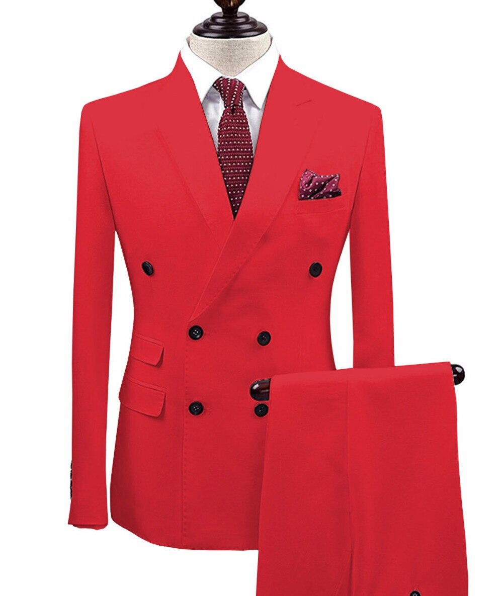 2 Pieces Men's Suit Slim Fit 2 Pieces Men's Suit Slim Fit
