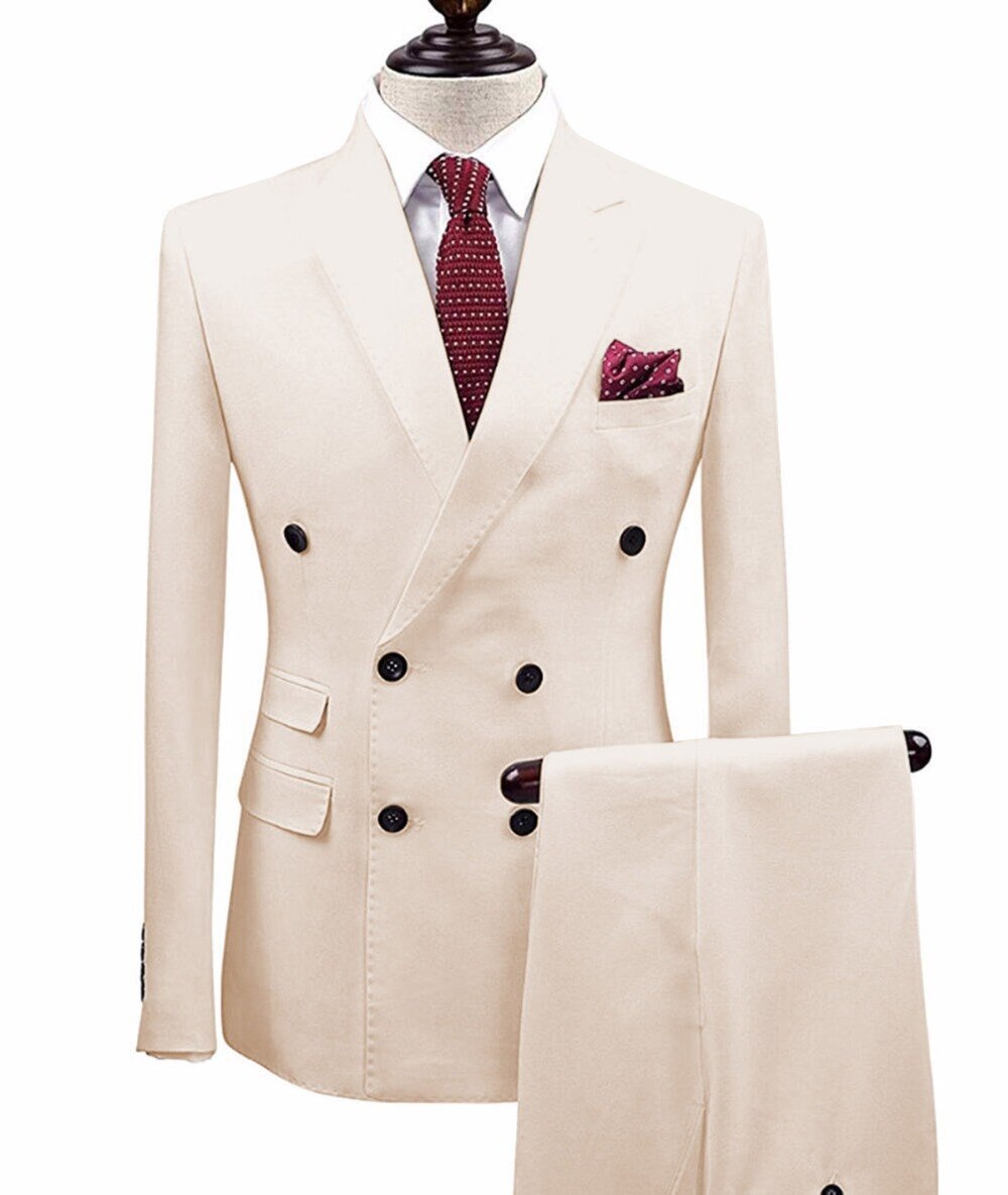 2 Pieces Men's Suit Slim Fit 2 Pieces Men's Suit Slim Fit