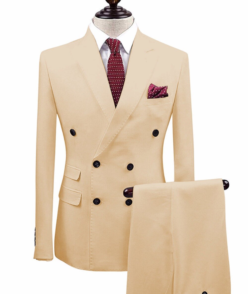 2 Pieces Men's Suit Slim Fit 2 Pieces Men's Suit Slim Fit