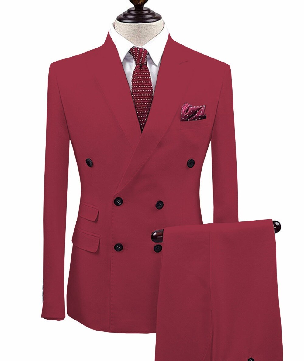 2 Pieces Men's Suit Slim Fit 2 Pieces Men's Suit Slim Fit