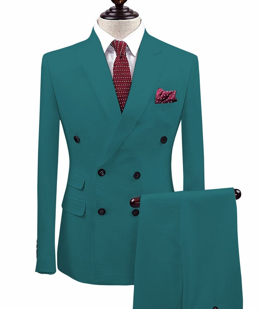 2 Pieces Men's Suit Slim Fit 2 Pieces Men's Suit Slim Fit