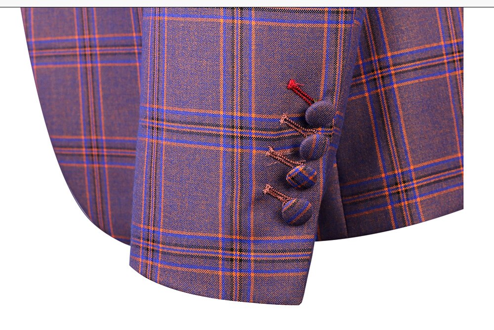 Men's 3 Piece Slim Fit blue purple Suits Blazer Men's 3 Piece Slim Fit blue purple Suits Blazer