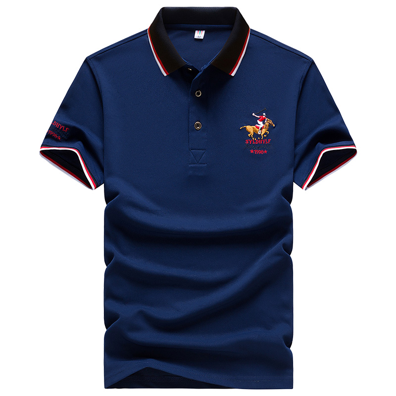 Men Casual Polo Shirt Solid Color Men Short Sleeve Men Casual Polo Shirt Solid Color Men Short Sleeve