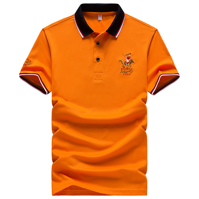 Men Casual Polo Shirt Solid Color Men Short Sleeve Men Casual Polo Shirt Solid Color Men Short Sleeve