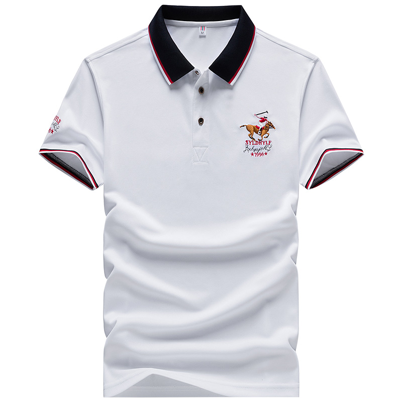 Men Casual Polo Shirt Solid Color Men Short Sleeve Men Casual Polo Shirt Solid Color Men Short Sleeve