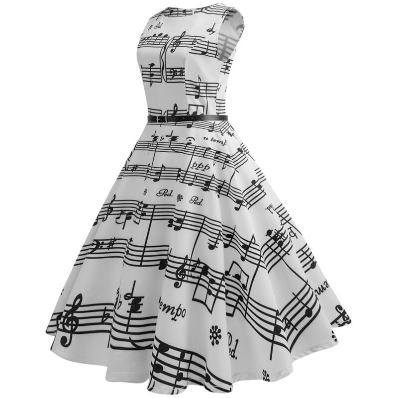 Casual Floral Retro Vintage Dress Casual Floral Retro Vintage Dress