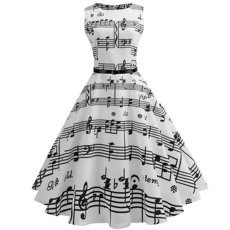 Casual Floral Retro Vintage Dress Casual Floral Retro Vintage Dress