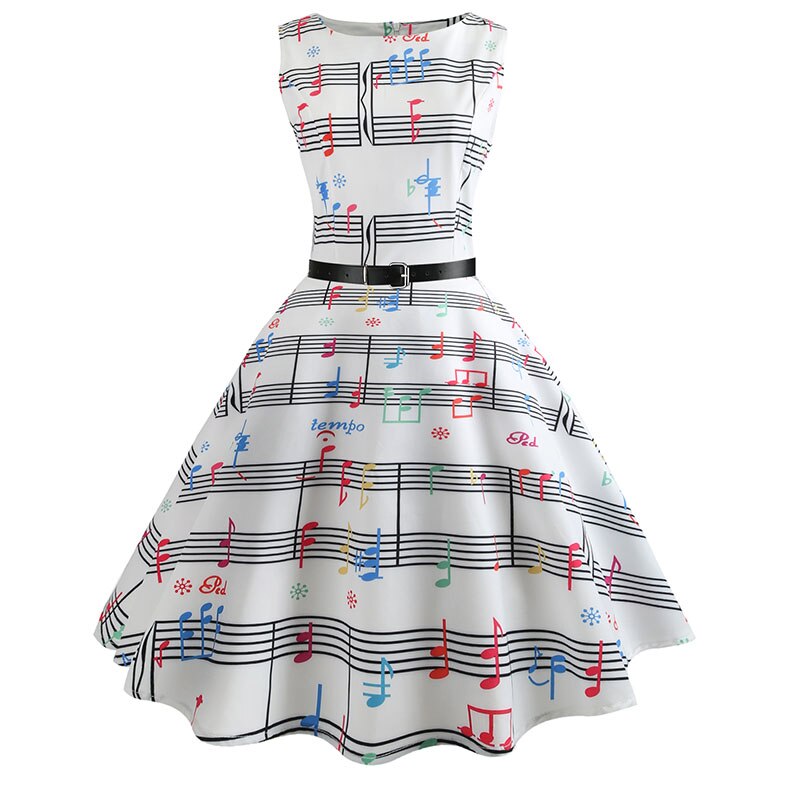 Casual Floral Retro Vintage Dress Casual Floral Retro Vintage Dress