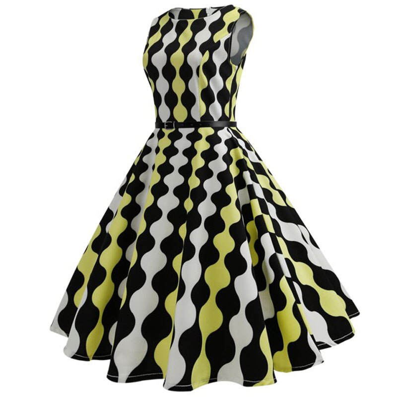 Casual Floral Retro Vintage Dress Casual Floral Retro Vintage Dress