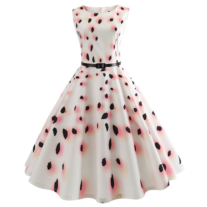 Casual Floral Retro Vintage Dress Casual Floral Retro Vintage Dress