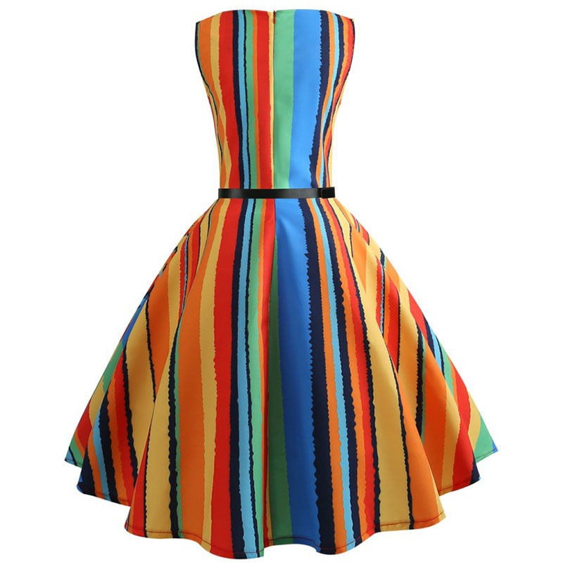 Casual Floral Retro Vintage Dress Casual Floral Retro Vintage Dress