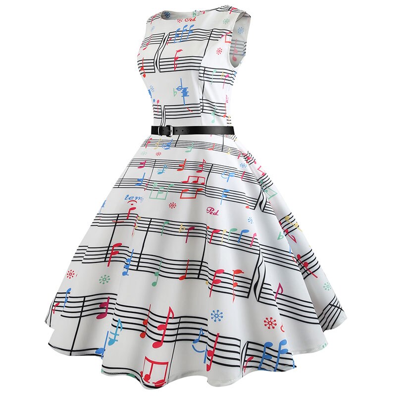 Casual Floral Retro Vintage Dress Casual Floral Retro Vintage Dress