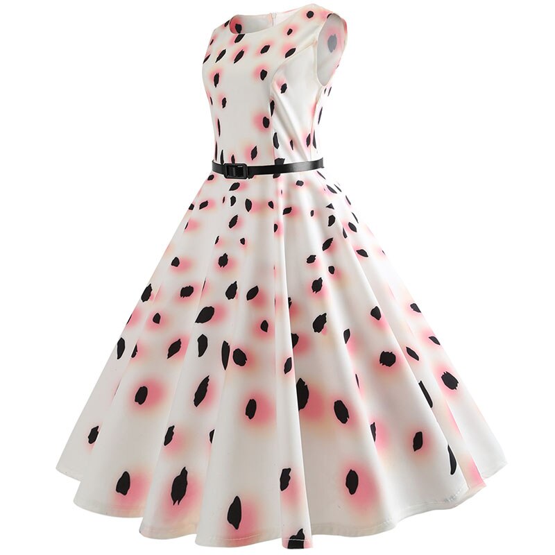Casual Floral Retro Vintage Dress Casual Floral Retro Vintage Dress