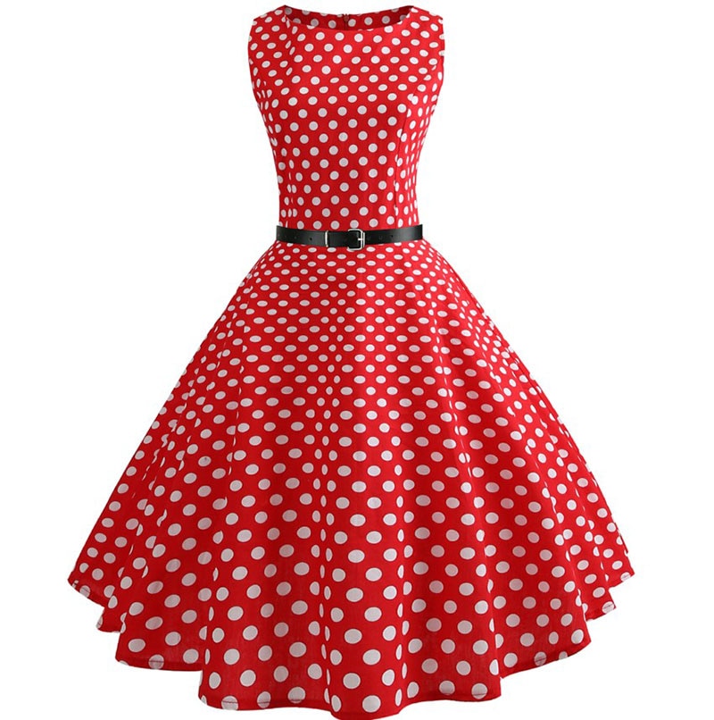 Casual Floral Retro Vintage Dress Casual Floral Retro Vintage Dress
