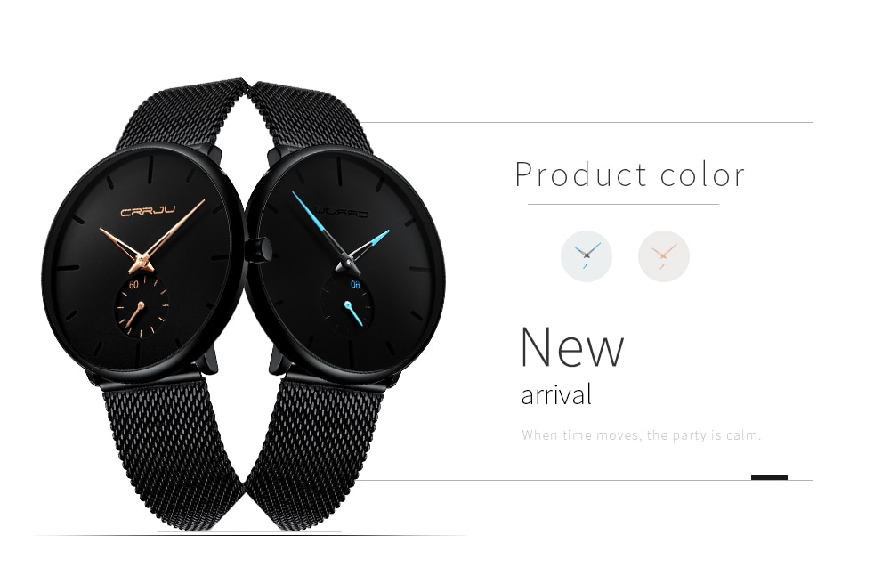 Men Casual Slim Mesh Steel Waterproof Sport Watch Men Casual Slim Mesh Steel Waterproof Sport Watch