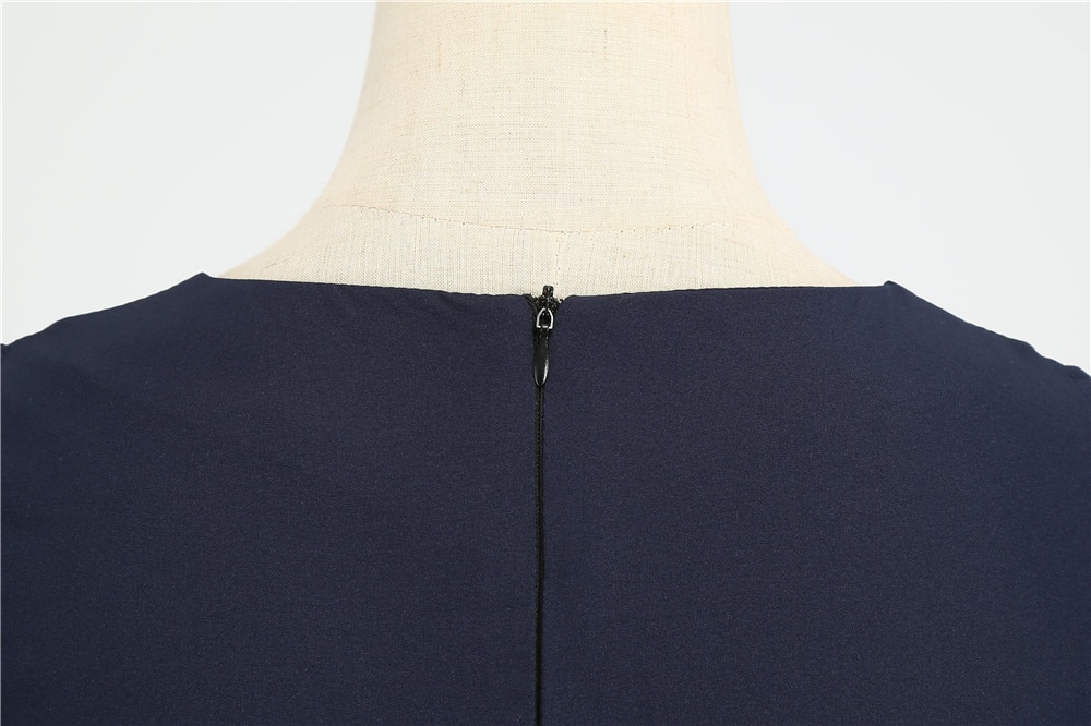 3XL Summer Women Elegant Vintage Midi Dress