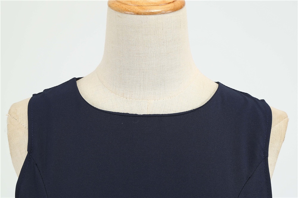 3XL Summer Women Elegant Vintage Midi Dress