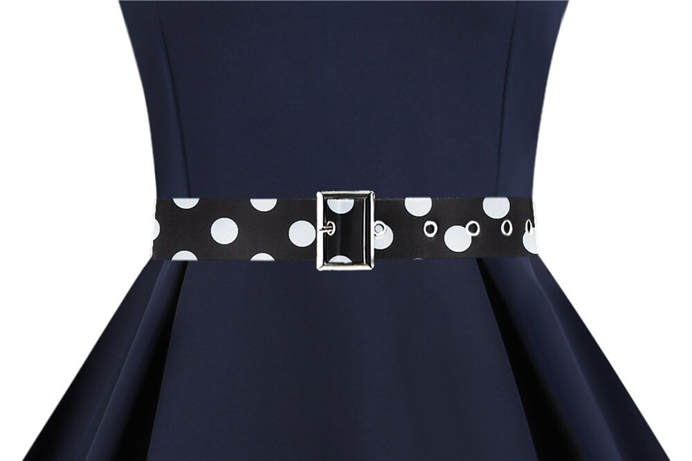 3XL Summer Women Elegant Vintage Midi Dress