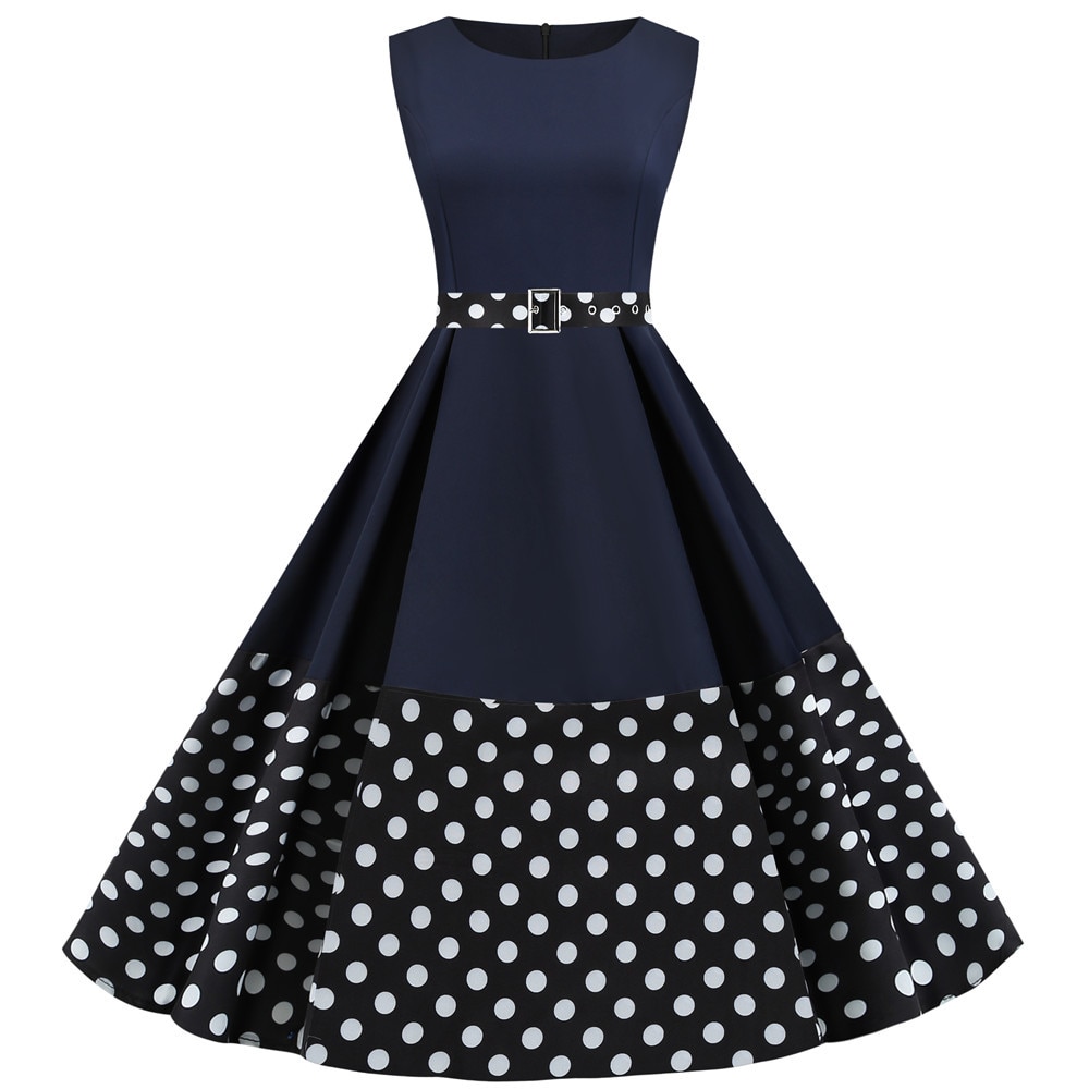 3XL Summer Women Elegant Vintage Midi Dress