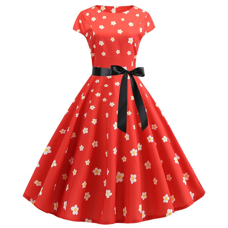 Floral Print Rockabilly Dress