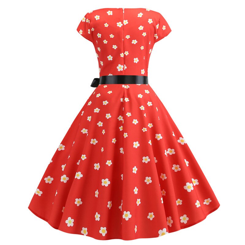 Floral Print Rockabilly Dress