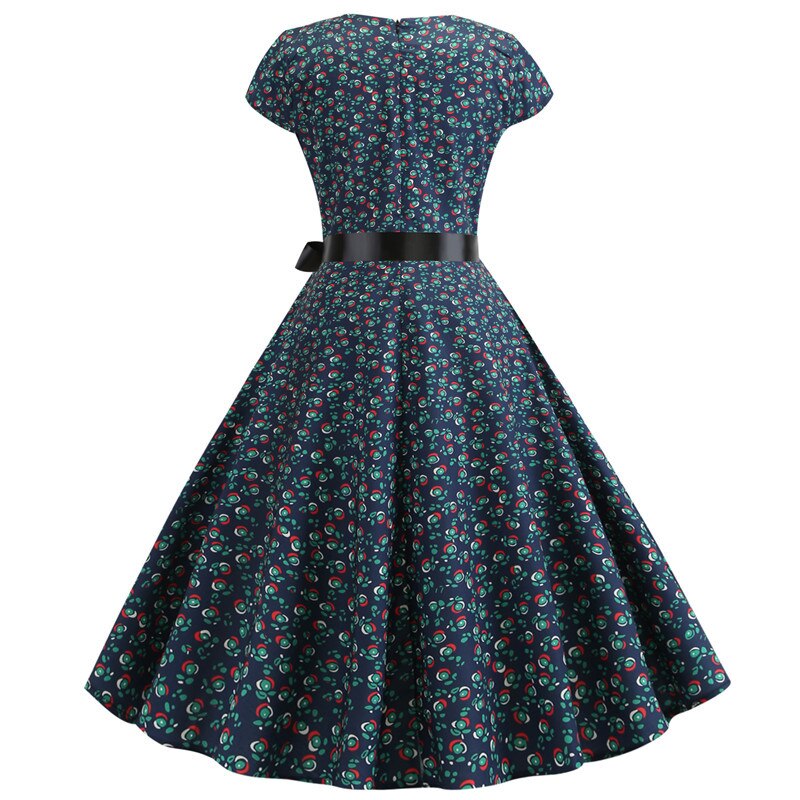 Floral Print Rockabilly Dress