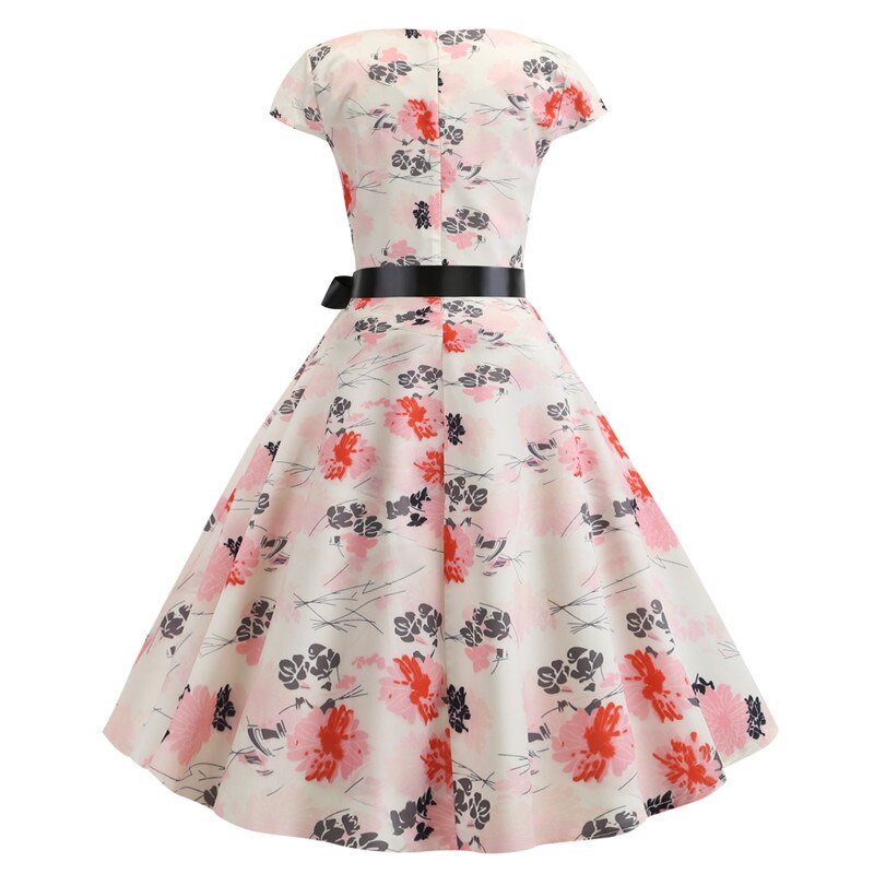 Floral Print Rockabilly Dress