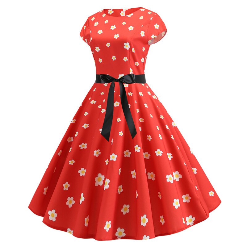 Floral Print Rockabilly Dress