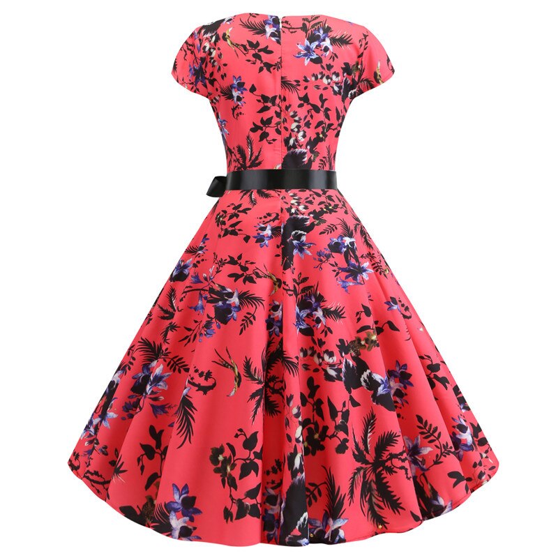 Floral Print Rockabilly Dress