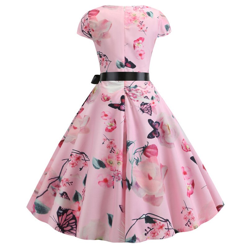 Floral Print Rockabilly Dress