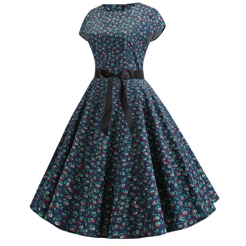 Floral Print Rockabilly Dress
