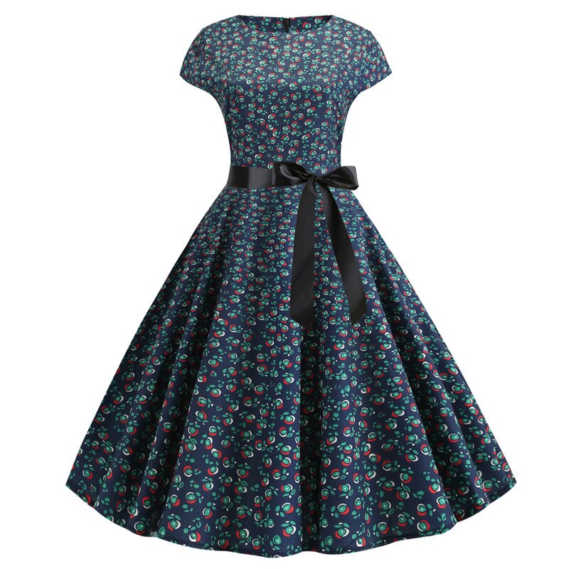 Floral Print Rockabilly Dress