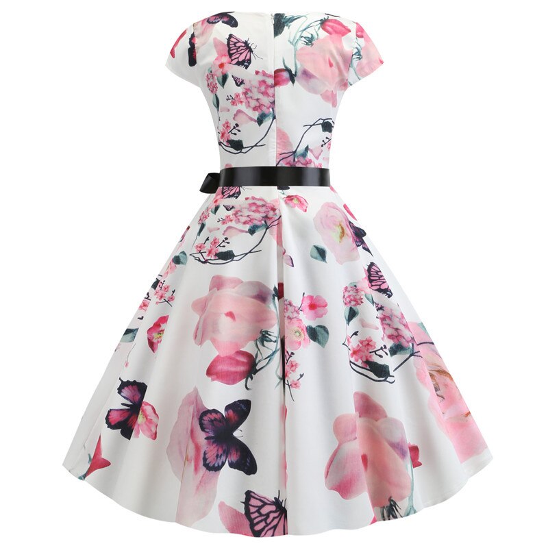 Floral Print Rockabilly Dress