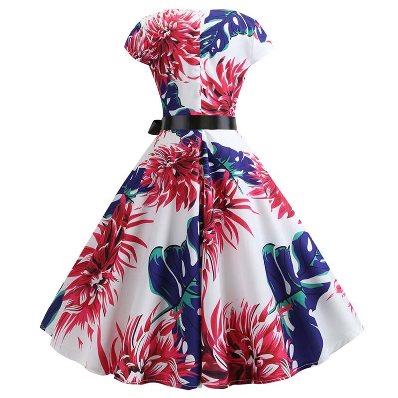 Floral Print Rockabilly Dress