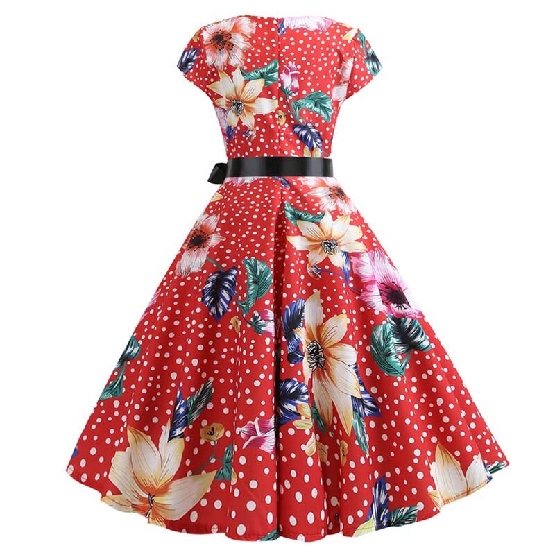 Floral Print Rockabilly Dress