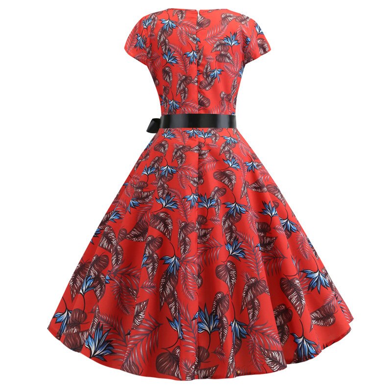 Floral Print Rockabilly Dress