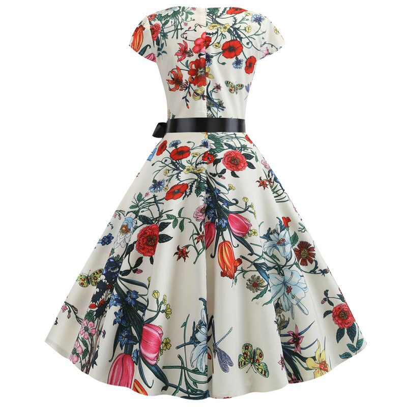 Floral Print Rockabilly Dress