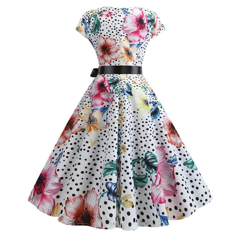 Floral Print Rockabilly Dress