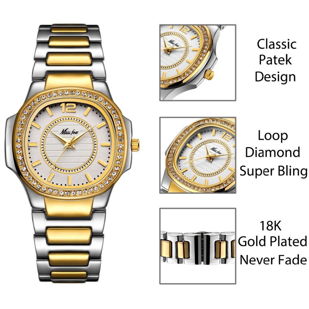 Golden Woman Arabic Number Watch Golden Woman Arabic Number Watch