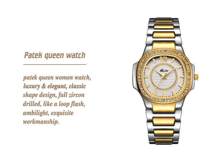 Golden Woman Arabic Number Watch Golden Woman Arabic Number Watch