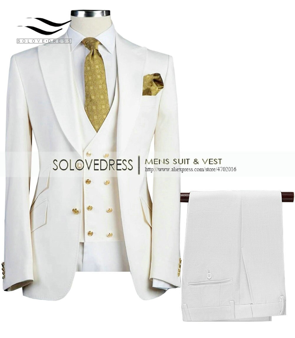 3 Pieces Slim Fit Business Men's Suit 3 Pieces Slim Fit Business Men's Suit