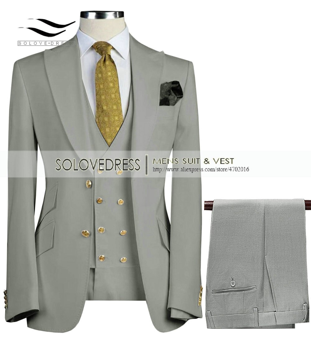 3 Pieces Slim Fit Business Men's Suit 3 Pieces Slim Fit Business Men's Suit