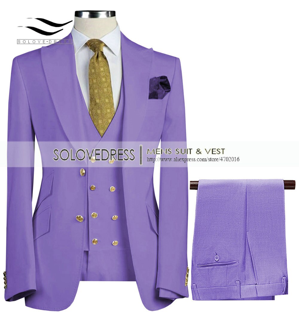 3 Pieces Slim Fit Business Men's Suit 3 Pieces Slim Fit Business Men's Suit