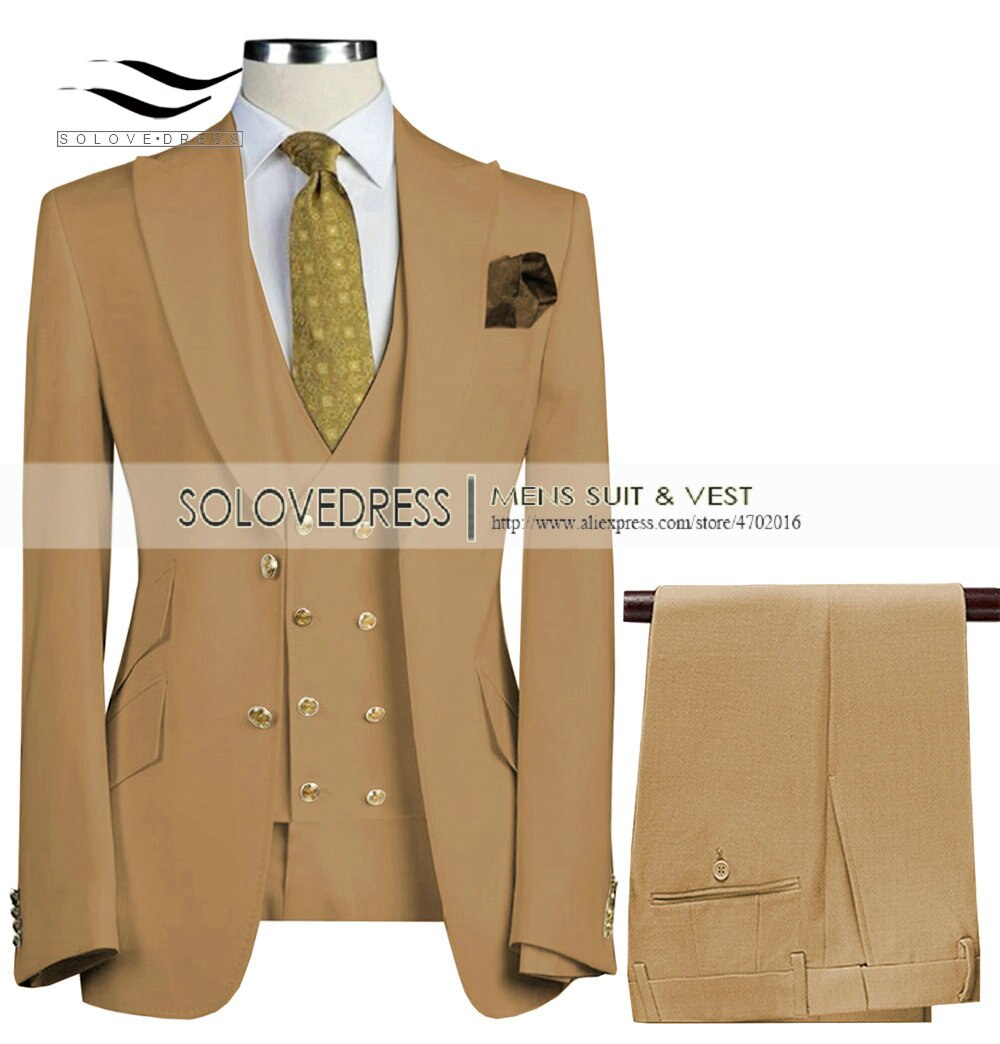3 Pieces Slim Fit Business Men's Suit 3 Pieces Slim Fit Business Men's Suit