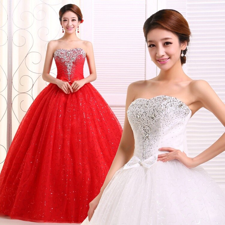 Rhinestone strapless wedding dress Rhinestone strapless wedding dress